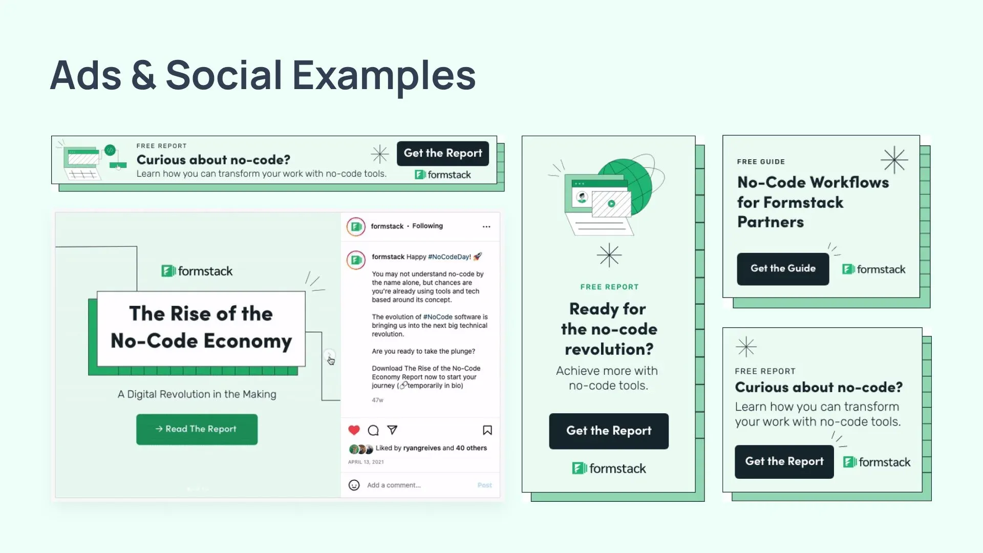 Ads and social examples
