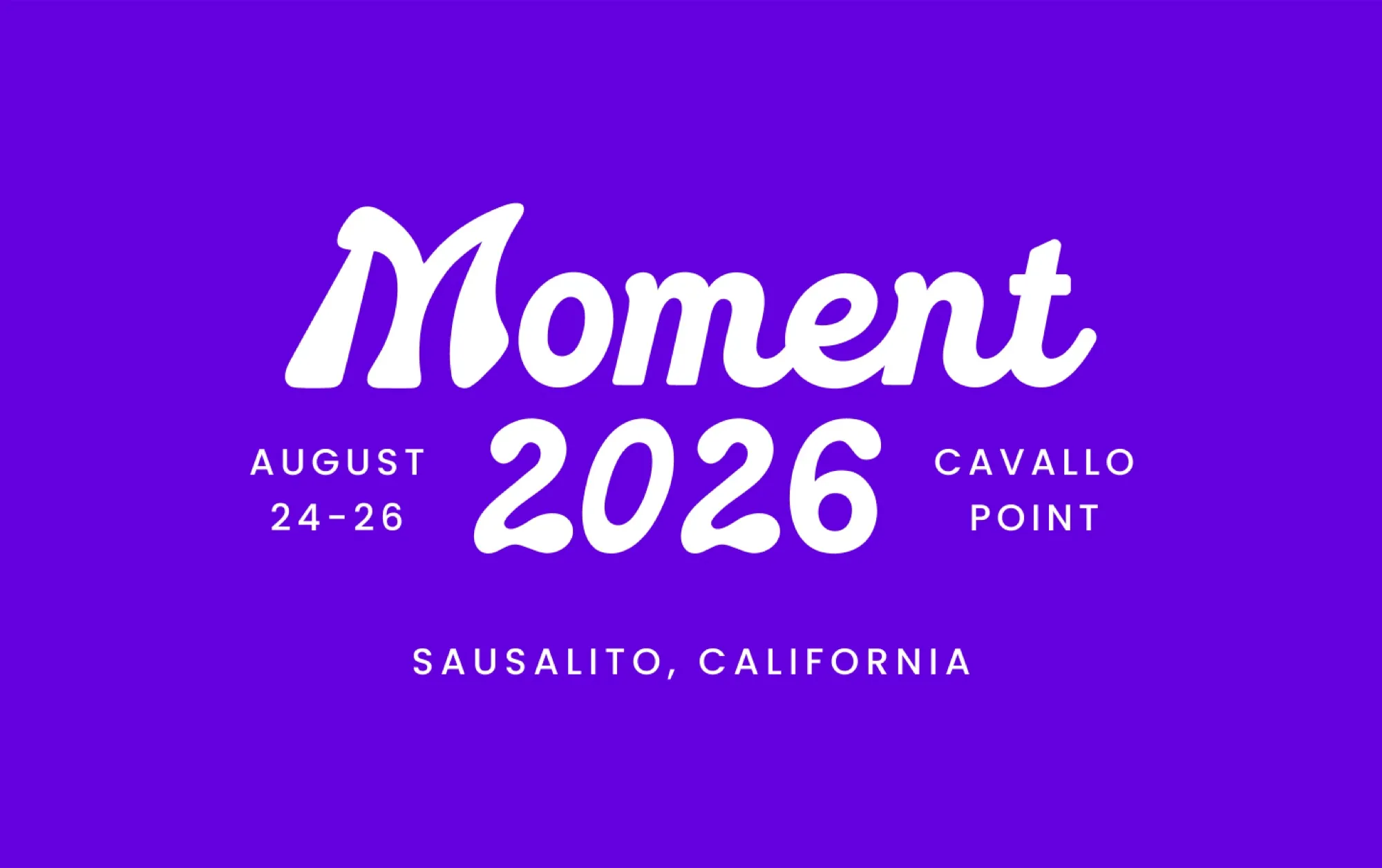 Concept 2: script wordmark lockup on purple