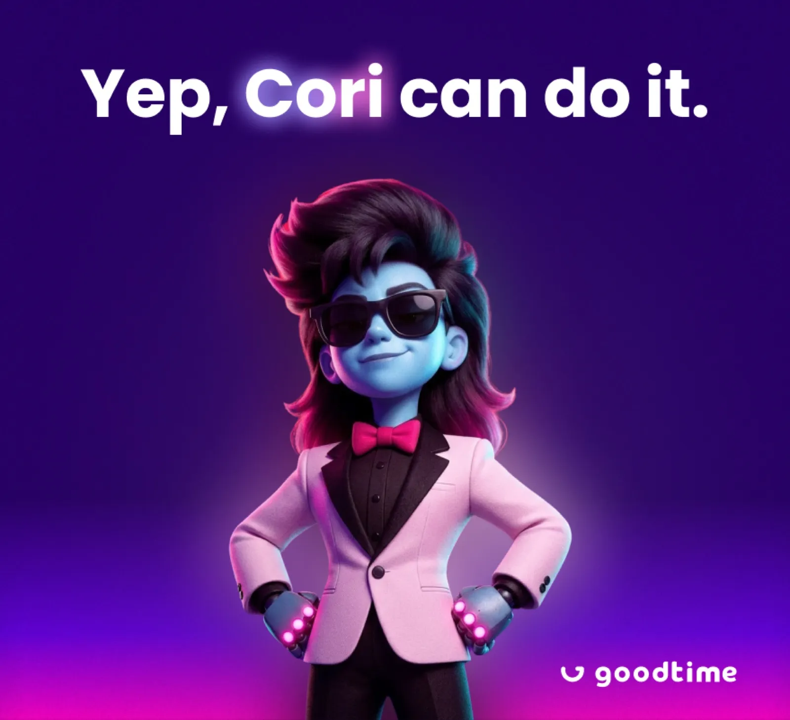 Social concept: “Yep, Cori can do it.”