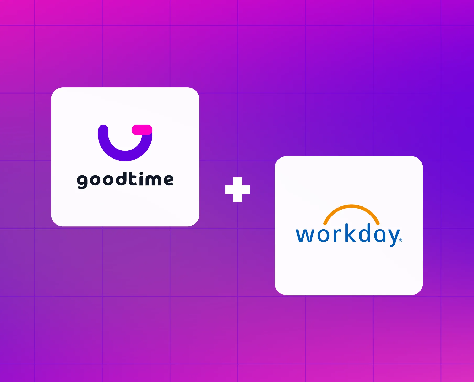 GoodTime plus Workday integration graphic