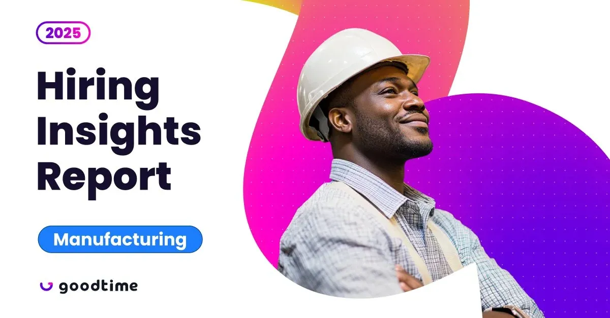 Manufacturing edition ad featuring a smiling worker in a hard hat