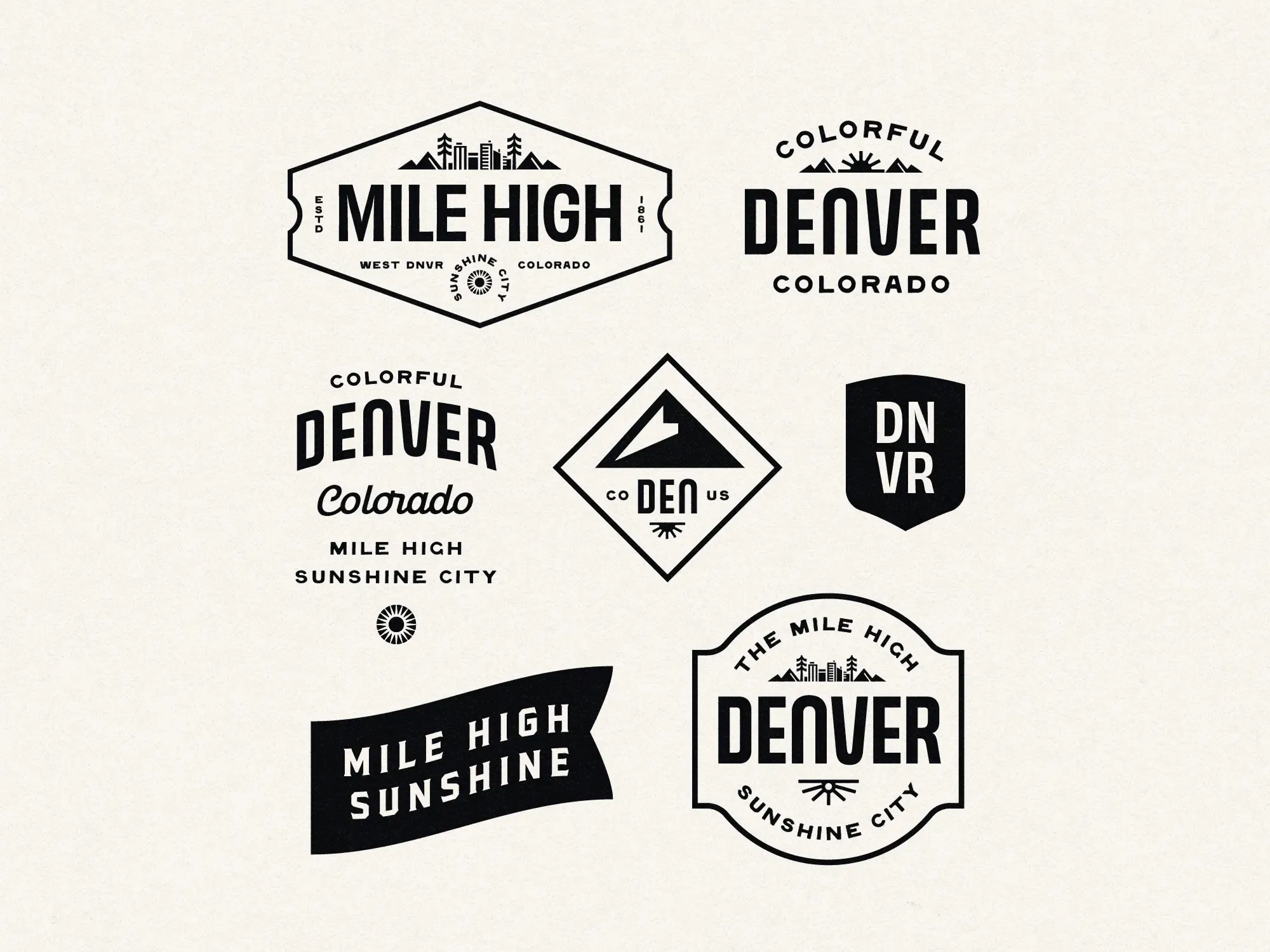 Inspiration: souvenir-style city badges