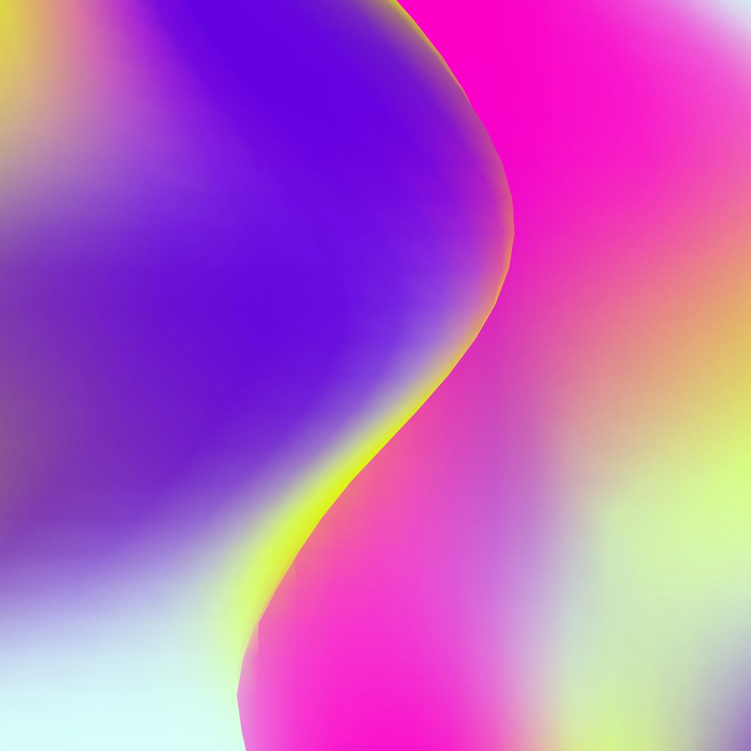 Mesh gradient study in pink, violet, and lime