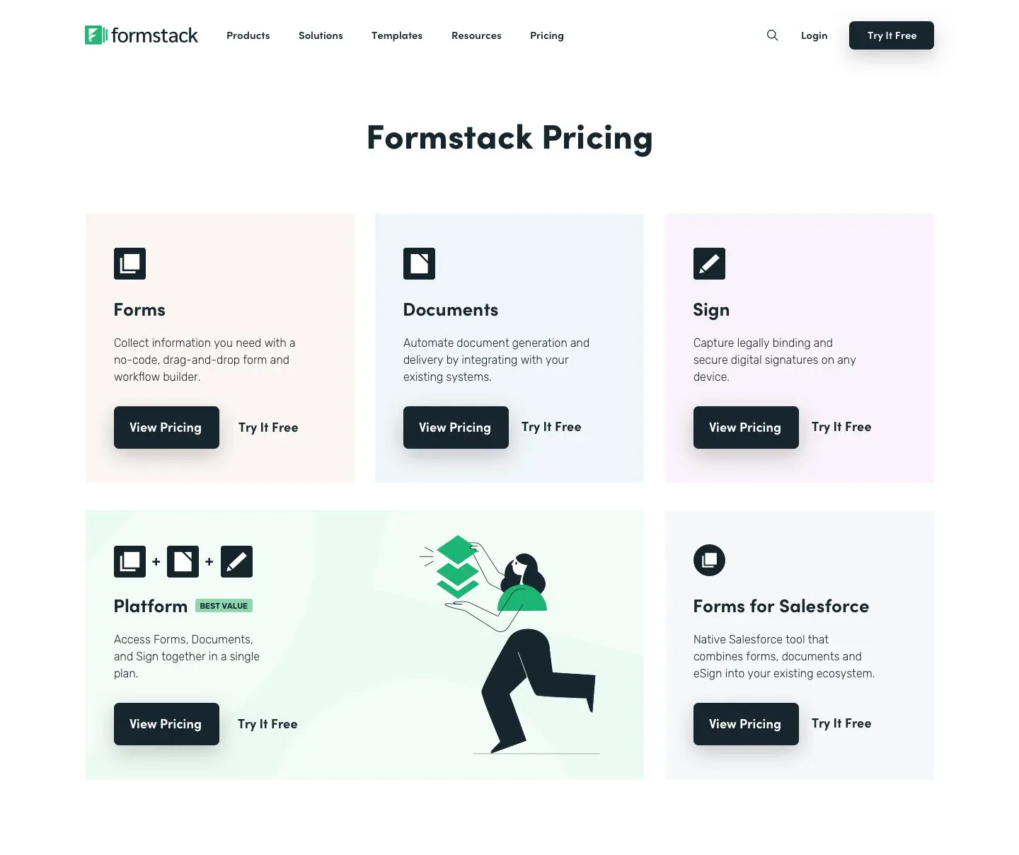 Final pricing routing page