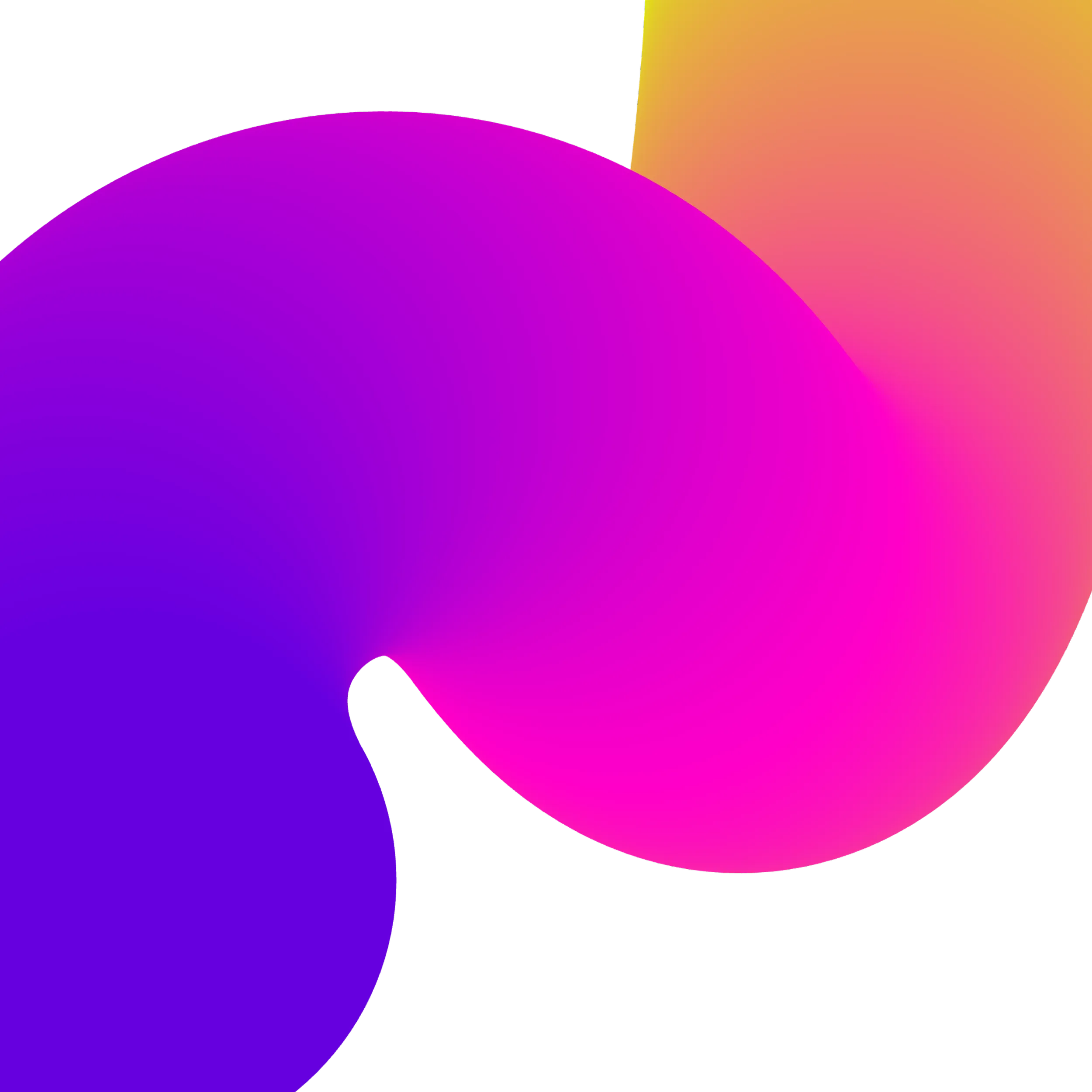 Early concept: a wide magenta and violet gradient spline on black