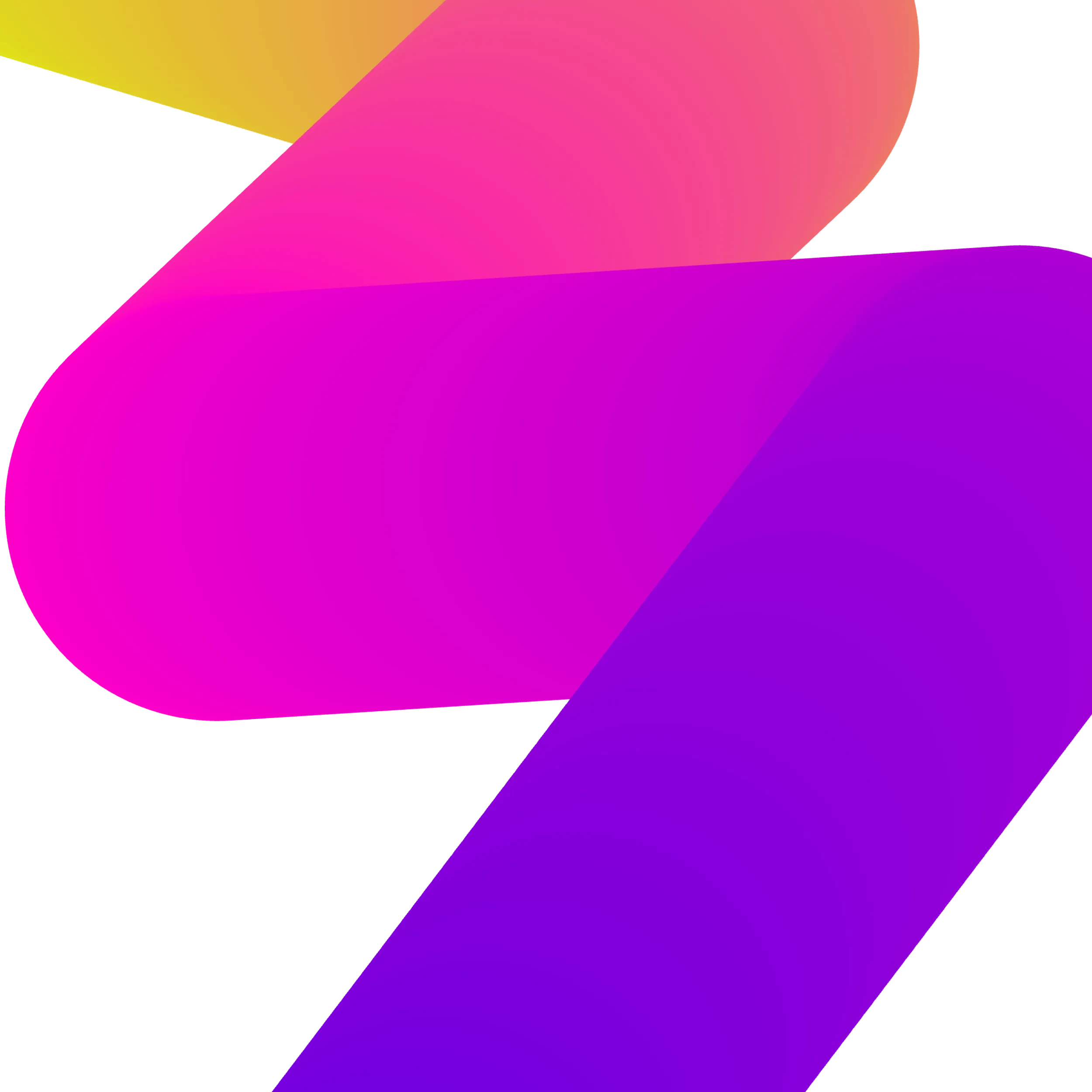 Early concept: a pink-to-purple gradient spline folding across a black background