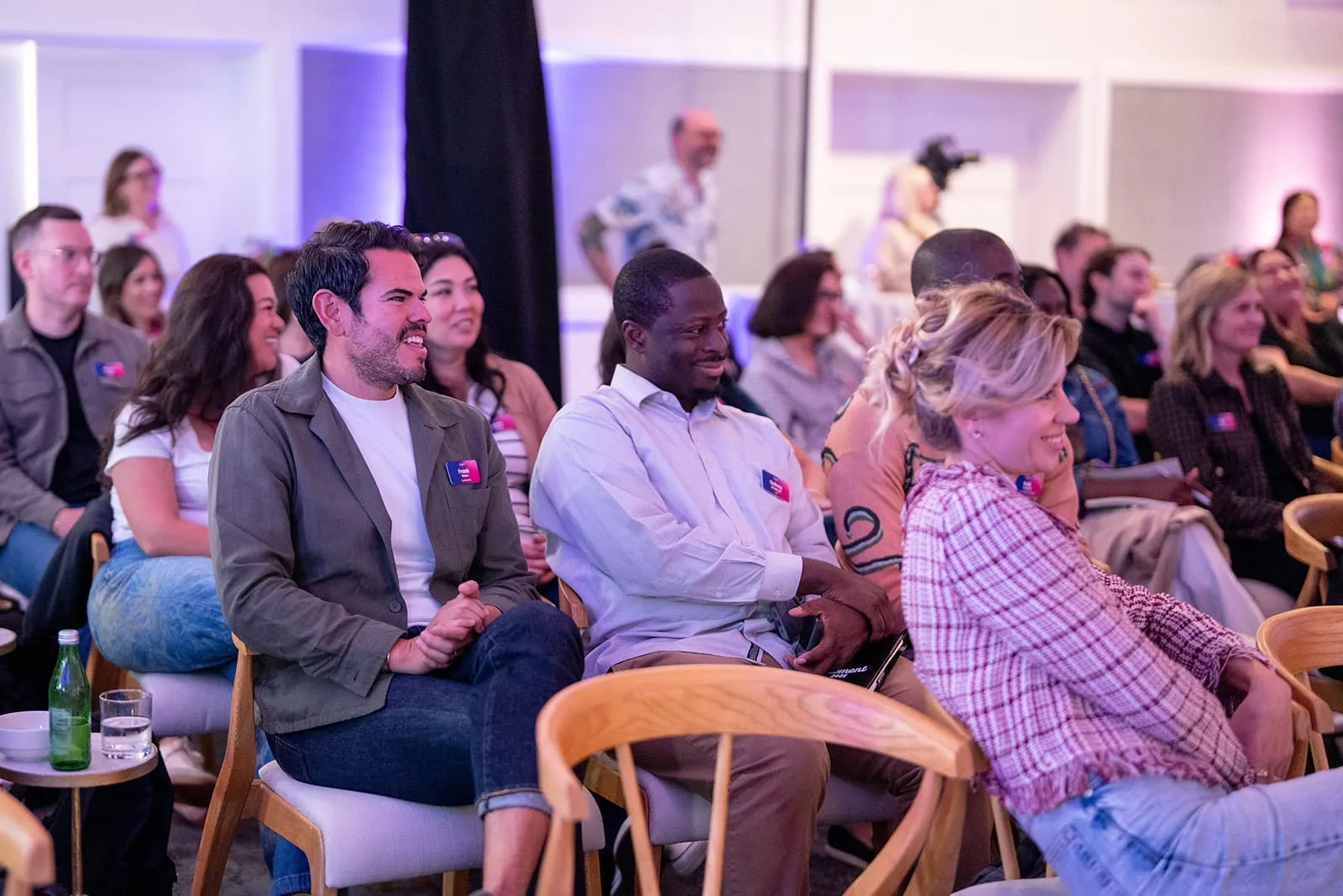 The audience during a session