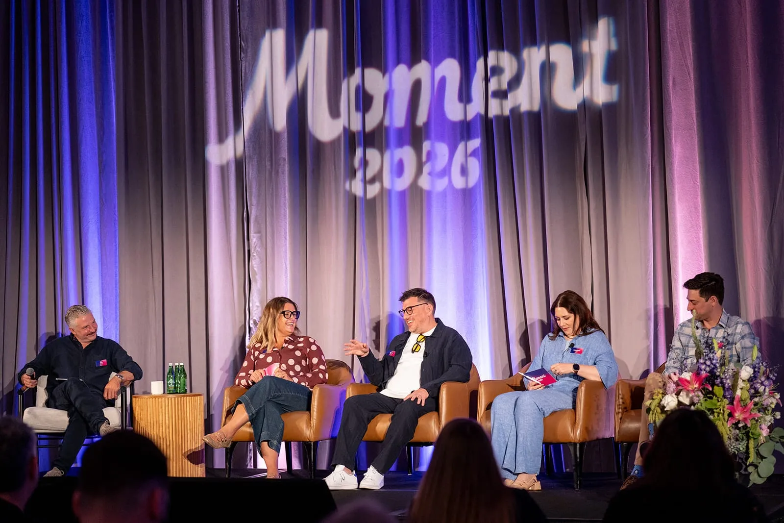 A panel on the Moment stage