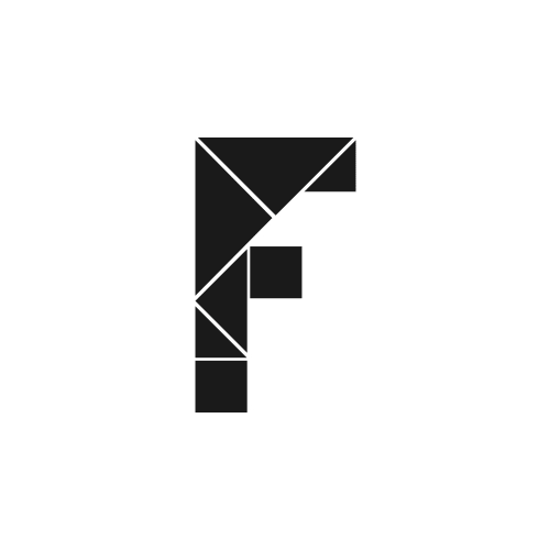 Animation of tangram pieces assembling into the Formstack F